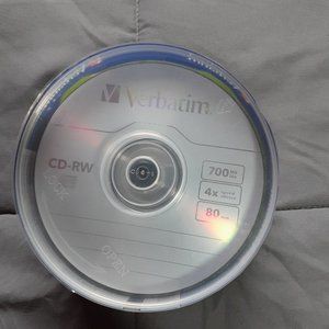 Verbatim CD-RW Discs 700MB80mins 4X 25pk